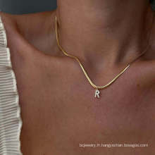 Shangjie OEM Collier 26 Collier en cristal d&#39;alphabet anglais